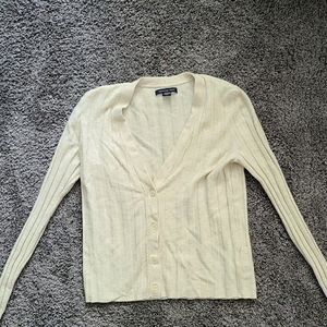 V neck cardigan sweater